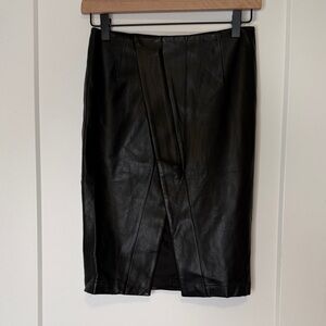 Bailey 44 Black Faux Leather Skirt - XS